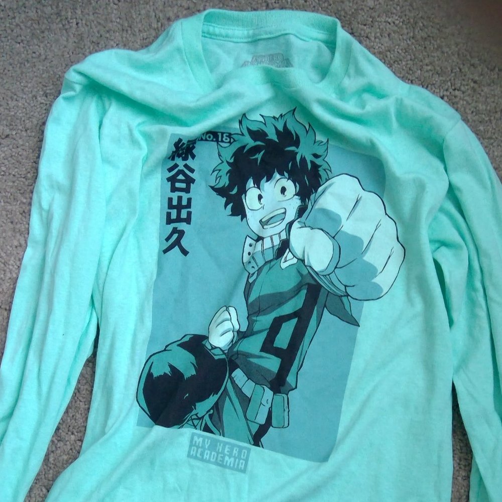 Spencer's long sleeve my hero academia shirt